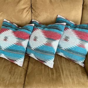 Western pillows. Aztec. Set of 3.